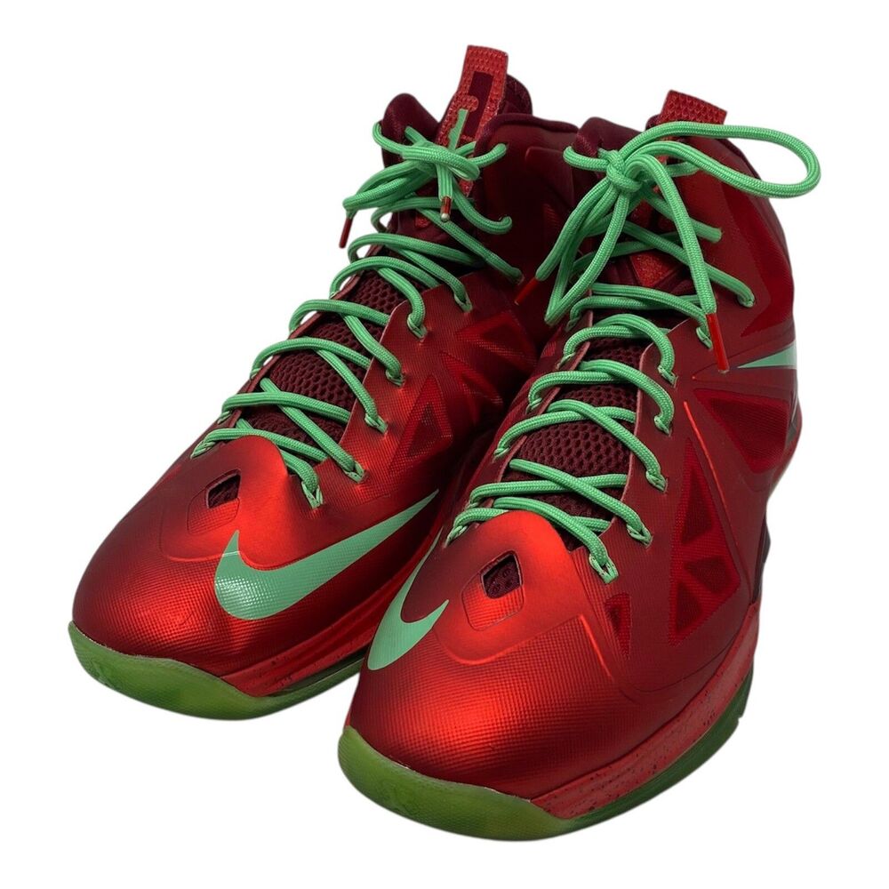 Mens Nike LeBron 10 “Christmas” Basketball Shoes Size 14